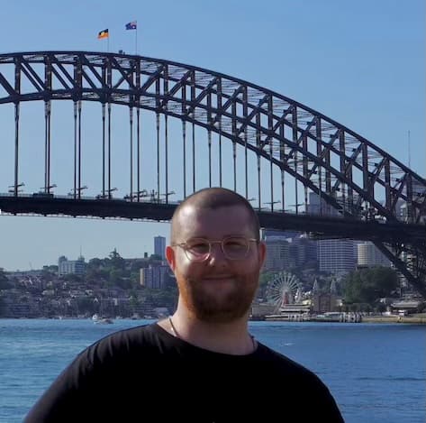 Jack Hales at Sydney Harbour